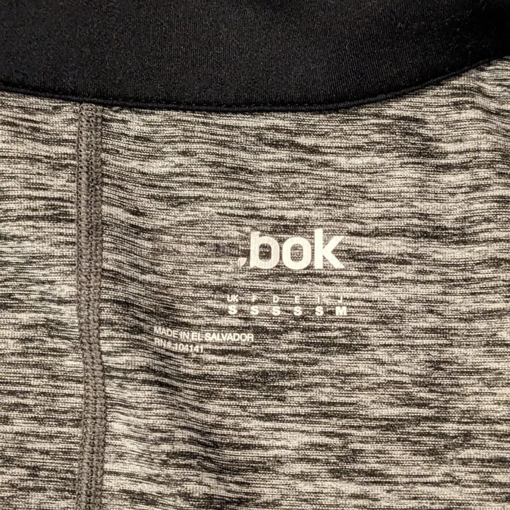 Reebok - grey space-dyed athletic zip up - size S - Picture 3 of 7